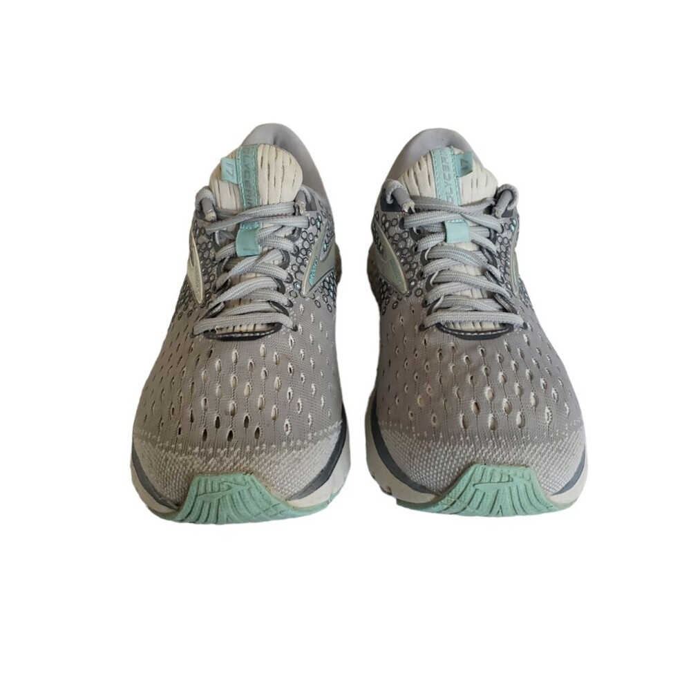 Brooks Glycerin 17 Gray/Aqua Blue Running Shoes Size 9 Women's - Picture 5 of 11